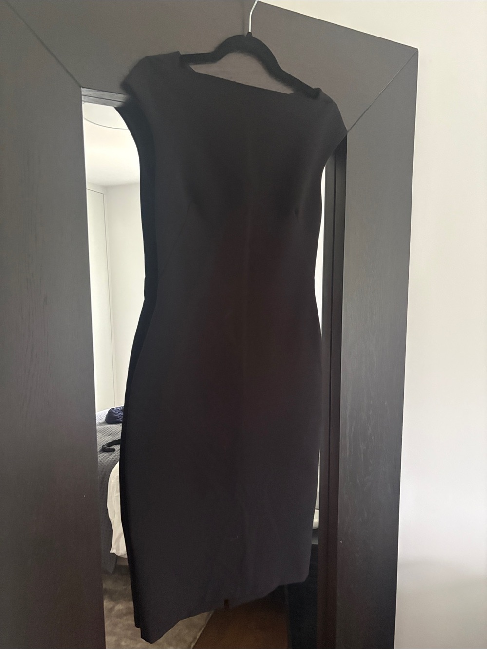 Zara Classic Black Sheath Dress - Elegant Women's Dress